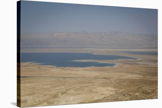 View over the Dead Sea from Masada Fortress on the Edge of the Judean Desert, Israel, Middle East-Yadid Levy-Stretched Canvas