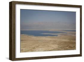 View over the Dead Sea from Masada Fortress on the Edge of the Judean Desert, Israel, Middle East-Yadid Levy-Framed Photographic Print