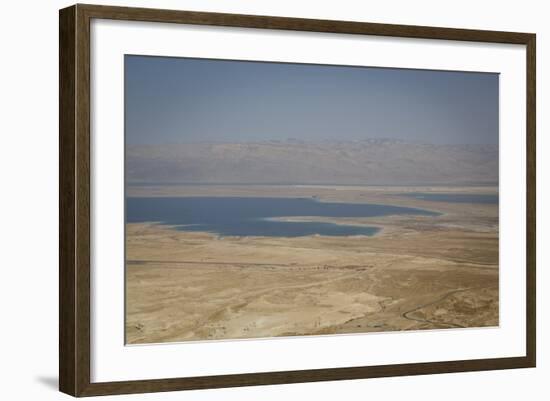 View over the Dead Sea from Masada Fortress on the Edge of the Judean Desert, Israel, Middle East-Yadid Levy-Framed Photographic Print