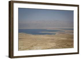 View over the Dead Sea from Masada Fortress on the Edge of the Judean Desert, Israel, Middle East-Yadid Levy-Framed Photographic Print