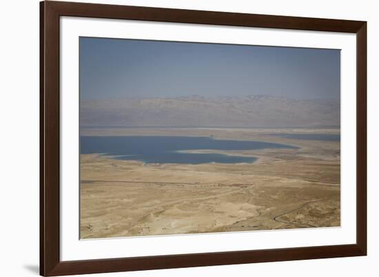 View over the Dead Sea from Masada Fortress on the Edge of the Judean Desert, Israel, Middle East-Yadid Levy-Framed Photographic Print