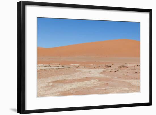 View over the Deadvlei with the Famous Red Dunes of Namib Desert-Micha Klootwijk-Framed Photographic Print