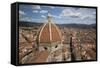 View over the Duomo and City from the Campanile, Florencetuscany, Italy, Europe-Stuart Black-Framed Stretched Canvas