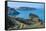 View over the East Coast of Sark and the Island Brecqhou, Channel Islands, United Kingdom-Michael Runkel-Framed Stretched Canvas