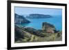 View over the East Coast of Sark and the Island Brecqhou, Channel Islands, United Kingdom-Michael Runkel-Framed Photographic Print