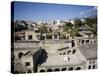 View over the Ecolano Excavations with Mount Vesuvius in the Background, Herculaneum, Campania-Oliviero Olivieri-Stretched Canvas