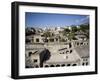 View over the Ecolano Excavations with Mount Vesuvius in the Background, Herculaneum, Campania-Oliviero Olivieri-Framed Photographic Print