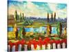 View over the Fence-Vessela G.-Stretched Canvas