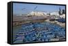 View over the Fishing Harbour to the Ramparts and Medina-Stuart Black-Framed Stretched Canvas