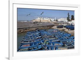 View over the Fishing Harbour to the Ramparts and Medina-Stuart Black-Framed Photographic Print