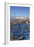 View over the Fishing Harbour to the Ramparts and Medina-Stuart Black-Framed Photographic Print