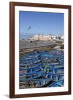 View over the Fishing Harbour to the Ramparts and Medina-Stuart Black-Framed Photographic Print