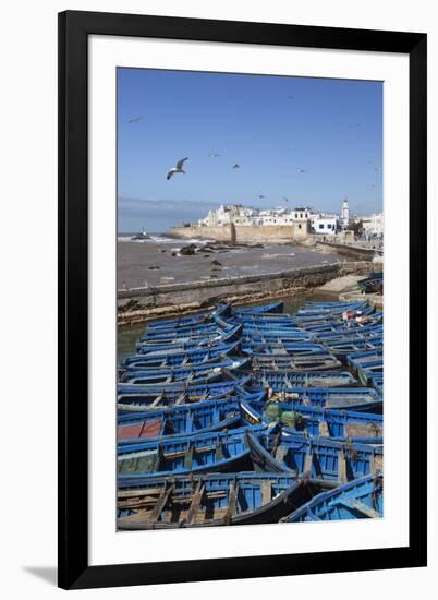 View over the Fishing Harbour to the Ramparts and Medina-Stuart Black-Framed Photographic Print