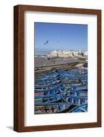 View over the Fishing Harbour to the Ramparts and Medina-Stuart Black-Framed Photographic Print