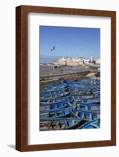 View over the Fishing Harbour to the Ramparts and Medina-Stuart Black-Framed Photographic Print