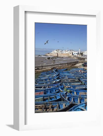 View over the Fishing Harbour to the Ramparts and Medina-Stuart Black-Framed Photographic Print