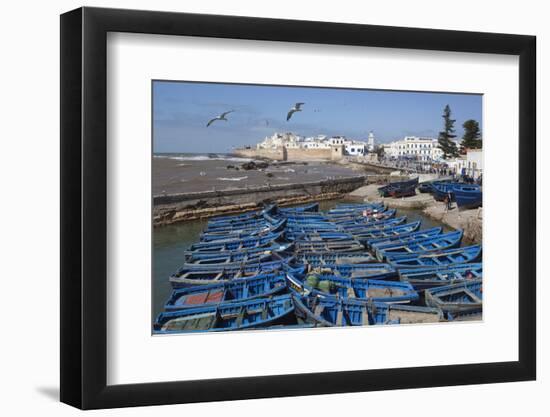 View over the Fishing Harbour to the Ramparts and Medina-Stuart Black-Framed Photographic Print