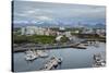 View over the Fishing Port and Houses at Stykkisholmur, Snaefellsnes Peninsula, Iceland-Yadid Levy-Stretched Canvas