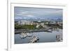 View over the Fishing Port and Houses at Stykkisholmur, Snaefellsnes Peninsula, Iceland-Yadid Levy-Framed Photographic Print