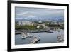 View over the Fishing Port and Houses at Stykkisholmur, Snaefellsnes Peninsula, Iceland-Yadid Levy-Framed Photographic Print