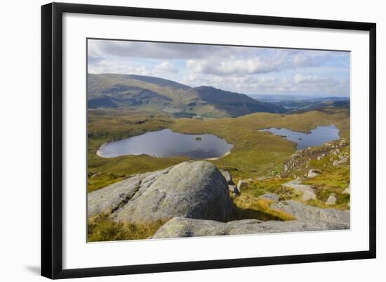 View over the Glenhead Lochs from Rig of the Jarkness-Gary Cook-Framed Photographic Print