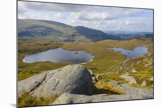 View over the Glenhead Lochs from Rig of the Jarkness-Gary Cook-Mounted Photographic Print