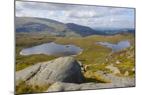 View over the Glenhead Lochs from Rig of the Jarkness-Gary Cook-Mounted Photographic Print