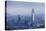 View over the Gran Torre Santiago from Cerro San Cristobal, Santiago, Chile, South America-Yadid Levy-Stretched Canvas