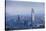 View over the Gran Torre Santiago from Cerro San Cristobal, Santiago, Chile, South America-Yadid Levy-Stretched Canvas