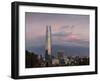 View over the Gran Torre Santiago from Cerro San Cristobal, Santiago, Chile, South America-Yadid Levy-Framed Photographic Print