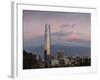 View over the Gran Torre Santiago from Cerro San Cristobal, Santiago, Chile, South America-Yadid Levy-Framed Photographic Print