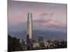 View over the Gran Torre Santiago from Cerro San Cristobal, Santiago, Chile, South America-Yadid Levy-Mounted Photographic Print