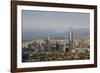 View over the Gran Torre Santiago from Cerro San Cristobal, Santiago, Chile, South America-Yadid Levy-Framed Photographic Print