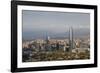 View over the Gran Torre Santiago from Cerro San Cristobal, Santiago, Chile, South America-Yadid Levy-Framed Photographic Print