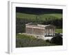 View over the Greek Doric Temple, Segesta, Sicily, Italy, Europe-Stuart Black-Framed Photographic Print