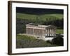 View over the Greek Doric Temple, Segesta, Sicily, Italy, Europe-Stuart Black-Framed Photographic Print