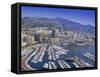 View Over the Harbour and City, Monte Carlo, Monaco, Cote d'Azur, Europe-Gavin Hellier-Framed Stretched Canvas