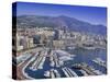 View Over the Harbour and City, Monte Carlo, Monaco, Cote d'Azur, Europe-Gavin Hellier-Stretched Canvas