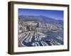 View Over the Harbour and City, Monte Carlo, Monaco, Cote d'Azur, Europe-Gavin Hellier-Framed Photographic Print