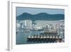 View over the Harbour and Fishing Fleet of Busan, South Korea, Asia-Michael-Framed Photographic Print