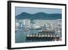 View over the Harbour and Fishing Fleet of Busan, South Korea, Asia-Michael-Framed Photographic Print