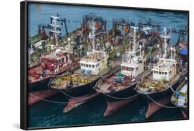 View over the Harbour and Fishing Fleet of Busan, South Korea, Asia-Michael-Framed Photographic Print