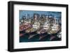 View over the Harbour and Fishing Fleet of Busan, South Korea, Asia-Michael-Framed Photographic Print