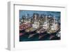 View over the Harbour and Fishing Fleet of Busan, South Korea, Asia-Michael-Framed Photographic Print