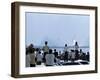 View over the Head of Spectators of the Launch of Nasa's Apollo 11 Space Mission-Ralph Crane-Framed Premium Photographic Print