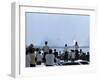 View over the Head of Spectators of the Launch of Nasa's Apollo 11 Space Mission-Ralph Crane-Framed Premium Photographic Print