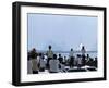 View over the Head of Spectators of the Launch of Nasa's Apollo 11 Space Mission-Ralph Crane-Framed Photographic Print