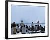 View over the Head of Spectators of the Launch of Nasa's Apollo 11 Space Mission-Ralph Crane-Framed Photographic Print