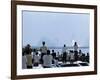 View over the Head of Spectators of the Launch of Nasa's Apollo 11 Space Mission-Ralph Crane-Framed Photographic Print