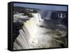 View Over the Iguassu Falls From the Brazilian Side, Brazil, South America-Olivier Goujon-Framed Stretched Canvas